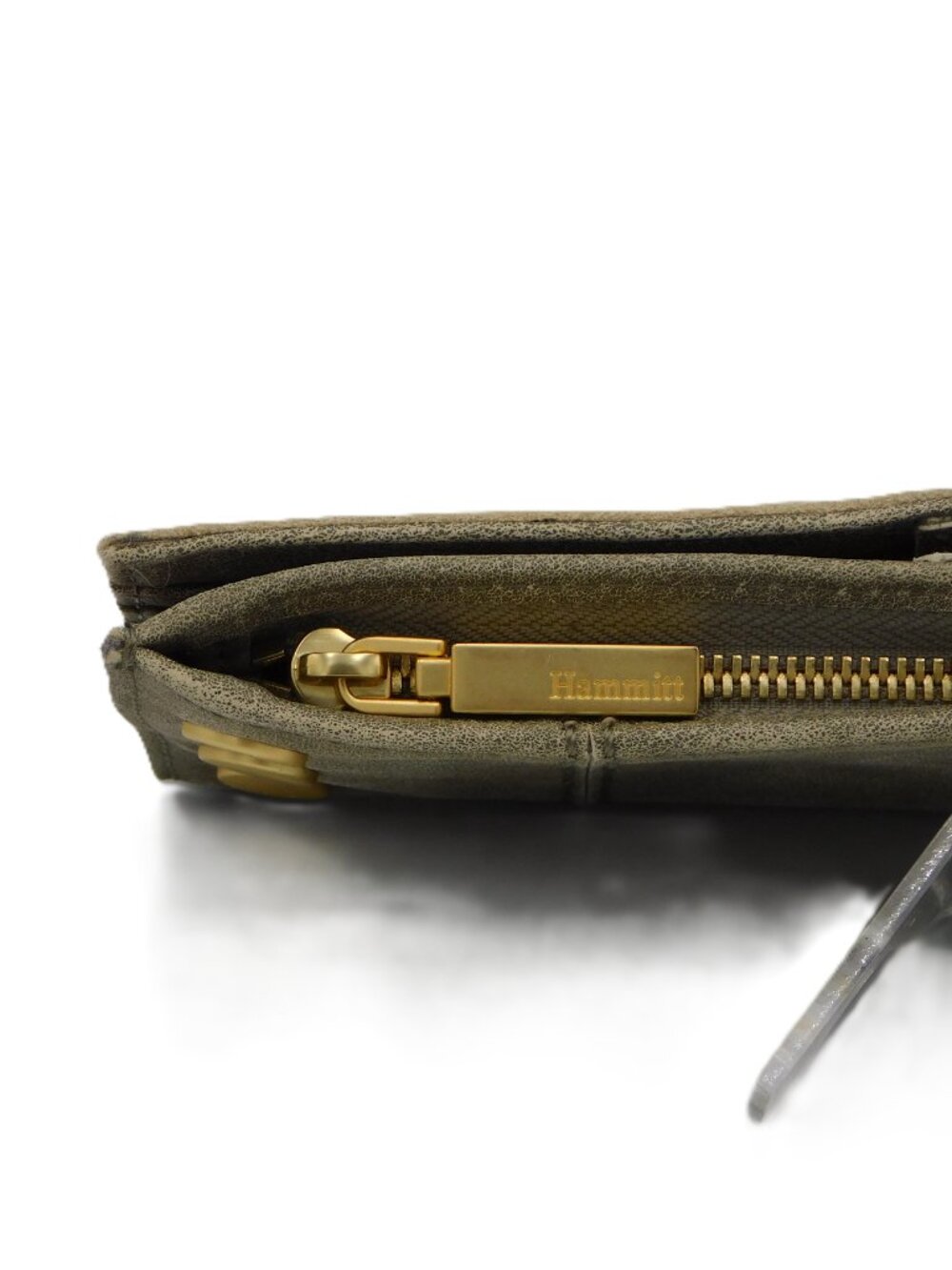 Hammitt 110 North Wallet | Pewter/Brushed Gold | Long Foldover | VGUC - Picture 7 of 15